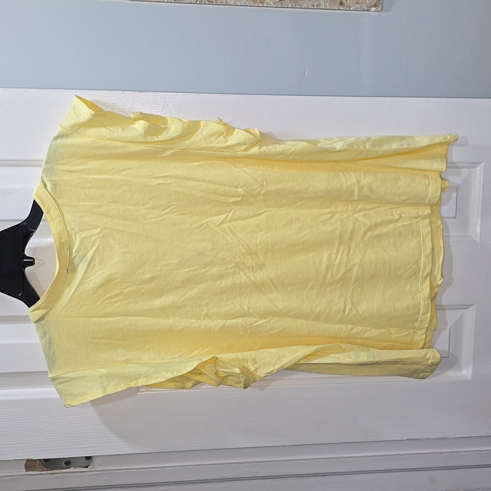 Yellow Flutter Sleeve Tee - Picture 8 of 9